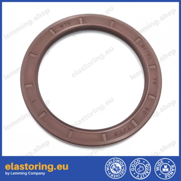 Pressure oil seal 70x90x7/7,5 N1T01 FPM [BABSL]